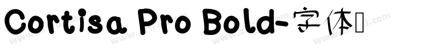 Cortisa Pro Bold字体转换